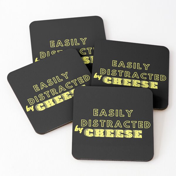 Item preview, Easily distracted by cheese-cheese lovers designed and sold by wiwiart.
