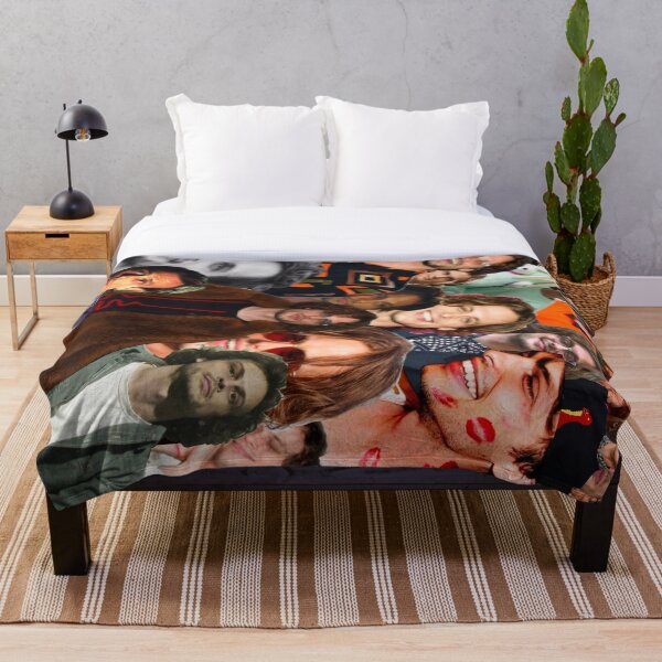 Matthew Gray Gubler Collage Throw Blanket