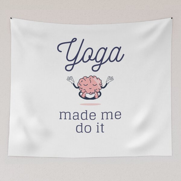 Item preview, YOGA made me do it - funny yoga t-shirt designed and sold by missmarylin.
