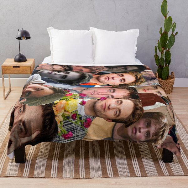 Robert Pattinson Photo Collage Throw Blanket