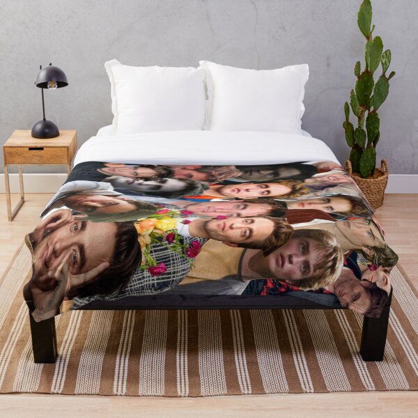 Robert Pattinson Photo Collage Throw Blanket