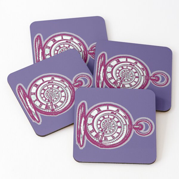 Item preview, Riso Spiral Pocket Watch (Purple) designed and sold by TheEditrix.