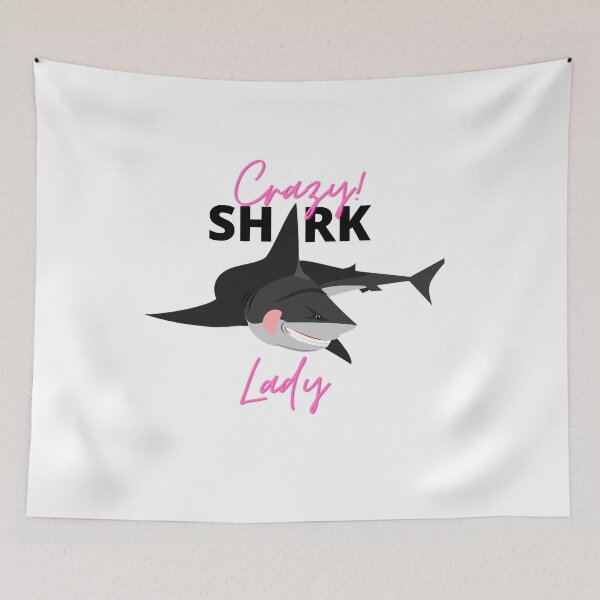 Item preview,  Crazy Shark Lady designed and sold by IZ-STAR.