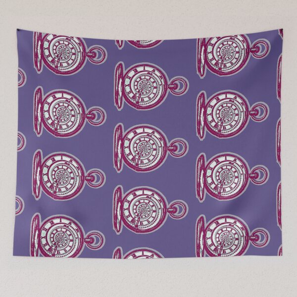Item preview, Riso Spiral Pocket Watch (Purple) designed and sold by TheEditrix.