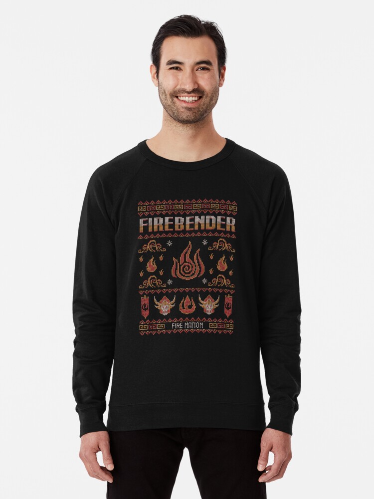 Avatar Firebending Iroh Christmas Sweater Zuko Fire nation