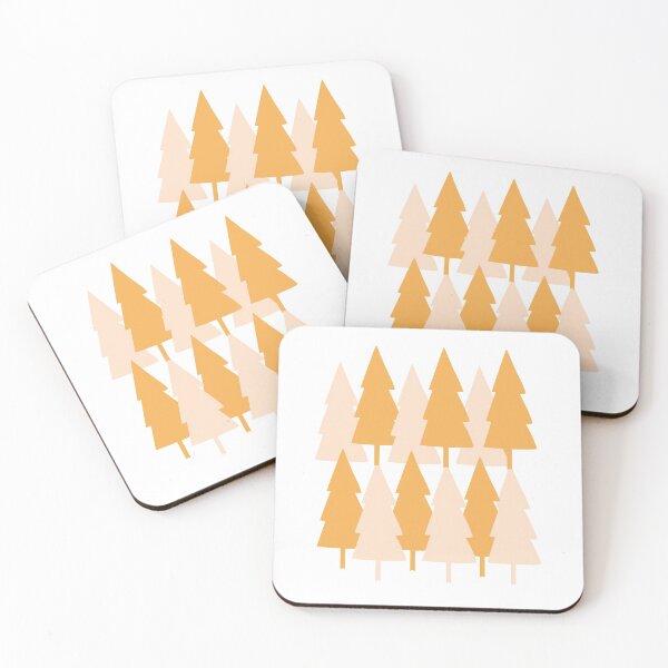 Item preview, Christmas Tree pattern in alternating pale pink and gold designed and sold by Rabbitti.