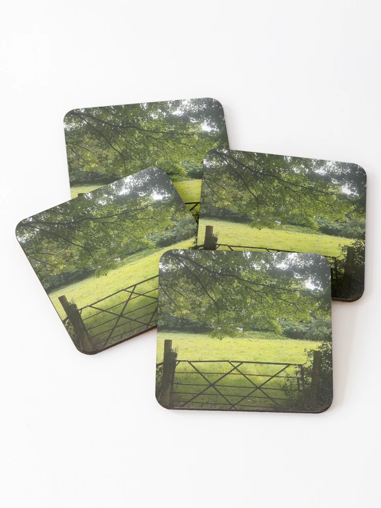 Thumbnail 1 of 5, Coasters (Set of 4), View through a Gate designed and sold by AbnormalLoad.