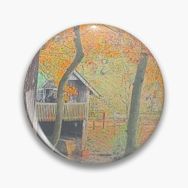 Item preview, Winkworth Arboretum Boathouse In Autumn designed and sold by NatureGo.