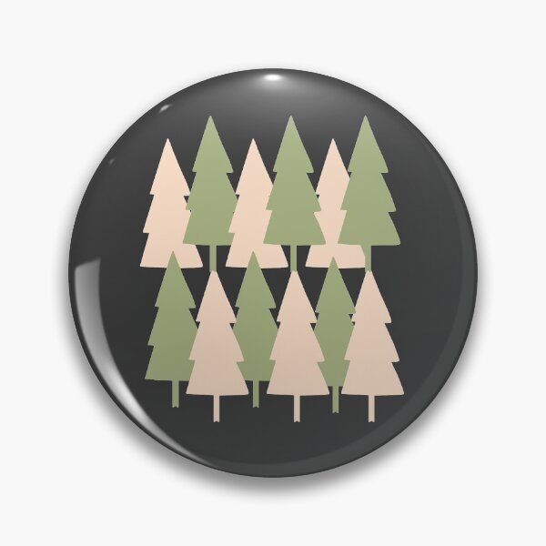 Item preview, Christmas Tree pattern in alternating pale pink and light olive gren designed and sold by Rabbitti.