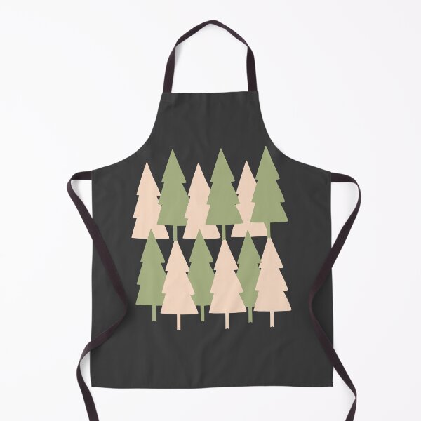 Item preview, Christmas Tree pattern in alternating pale pink and light olive gren designed and sold by Rabbitti.
