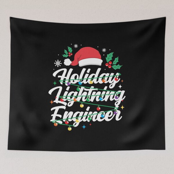 Item preview, Christmas Lightning Engineer Light Technician Gift designed and sold by haselshirt.