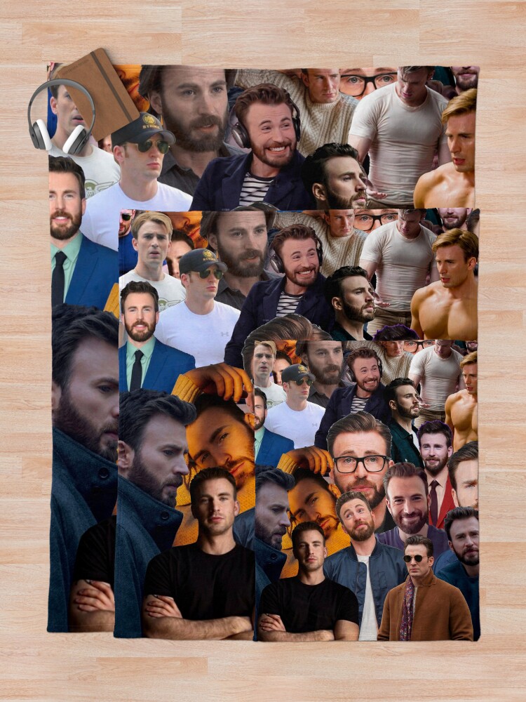 "Chris Evans Photo Collage" Throw Blanket for Sale by Jess16 Redbubble