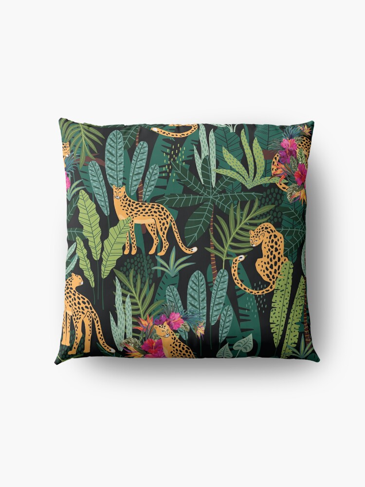 Alternate view of Tropical Cheetah Print Floor Pillow