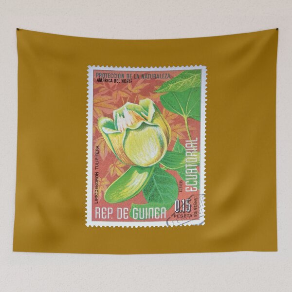 Item preview, Tulip Flower Vintage Stamp designed and sold by StampCollection.