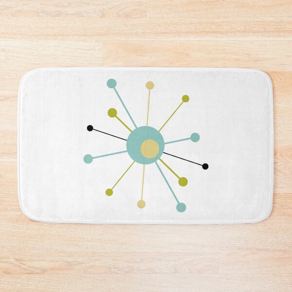 Item preview, Atomic Era Turquoise Green and Yellow Starburst designed and sold by Orchard Berry.