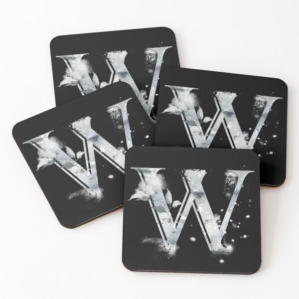 Item preview, Letter W Winter Snow designed and sold by Printedarts.