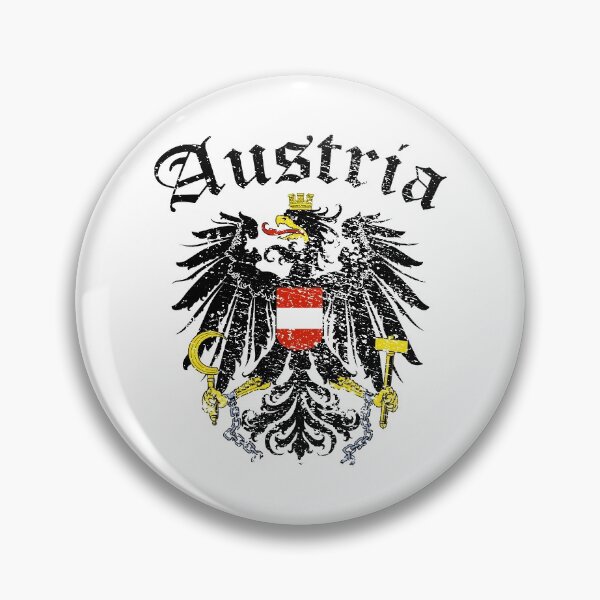Item preview, Austria flag eagle red white red vintage retro designed and sold by Amazing Designs.