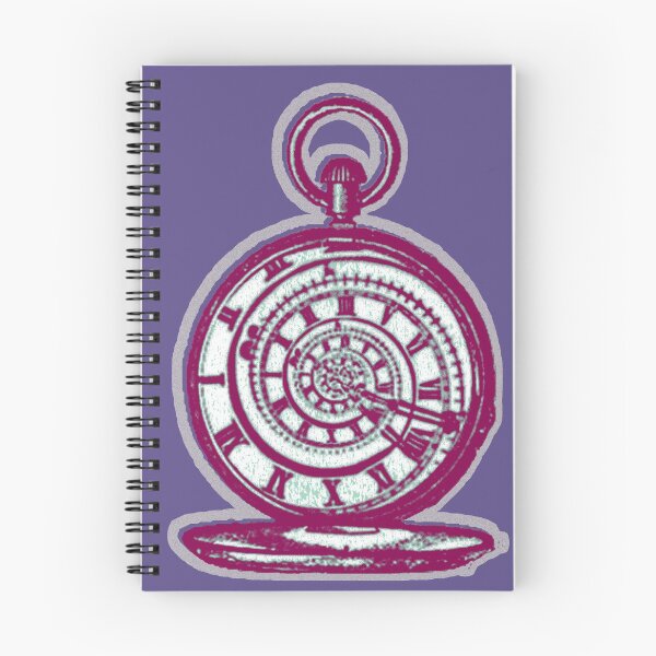 Item preview, Riso Spiral Pocket Watch (Purple) designed and sold by TheEditrix.