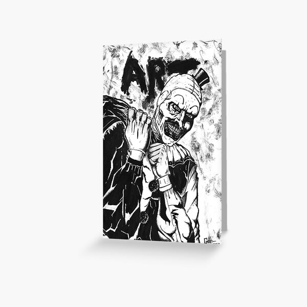 art-the-clown-from-the-film-terrifier-greeting-card-for-sale-by