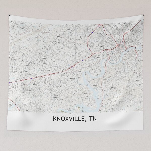 Item preview, Knoxville, TN Topographical Map Clean designed and sold by PGHPhotoCo.