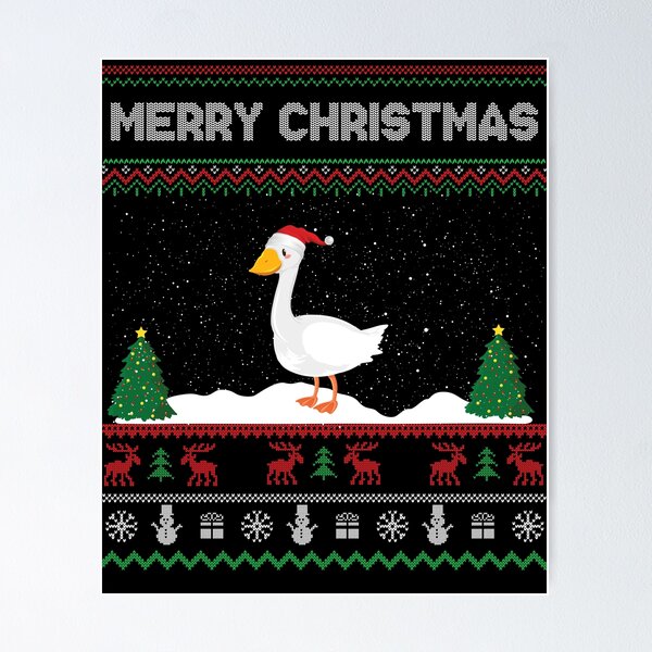 Item preview, Duck Ugly Christmas Sweater Funny Santa Duck Christmas Gifts designed and sold by kalpanik.