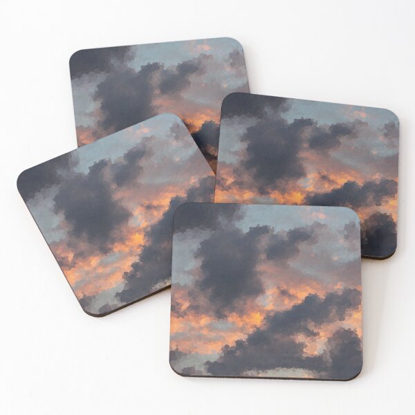 Item preview, Impressionistic Storm Clouds at Sunrise designed and sold by MathenaArt.