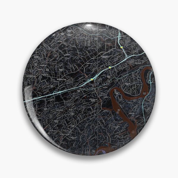 Item preview, Knoxville, TN Topographical Map Dark designed and sold by PGHPhotoCo.