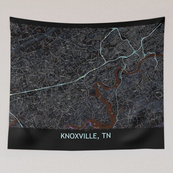 Item preview, Knoxville, TN Topographical Map Dark designed and sold by PGHPhotoCo.