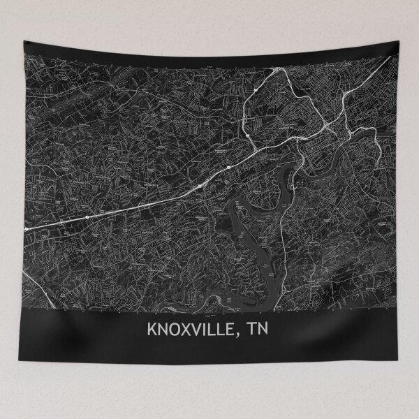 Item preview, Knoxville, TN Topographical Map Black designed and sold by PGHPhotoCo.