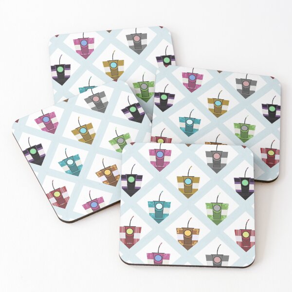 Claptrap pattern Coasters (Set of 4)