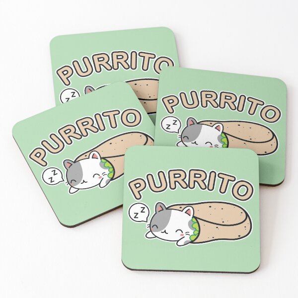 Item preview, Sleepy Purrito Kawaii Cat  designed and sold by CompassandCrate.