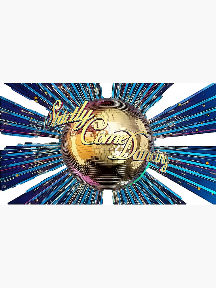 "Strictly Glitterball" Sticker for Sale by GemScot Redbubble