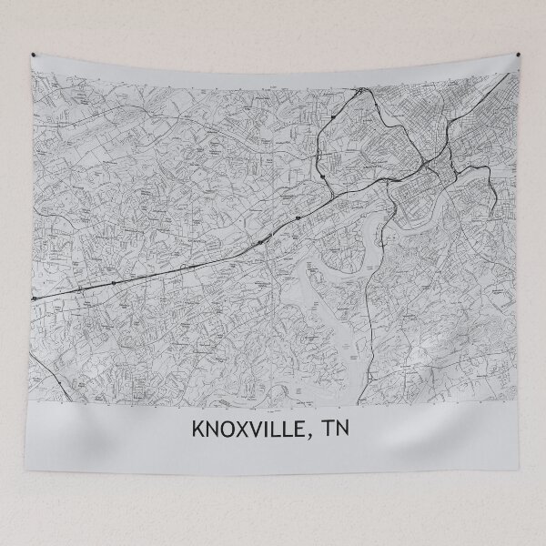 Item preview, Knoxville, TN Topographical Map Grey designed and sold by PGHPhotoCo.