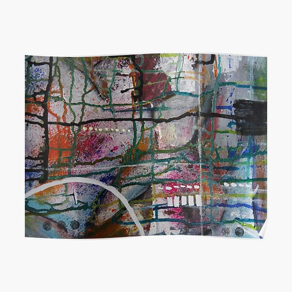 Mixed Media Abstract Designs Poster