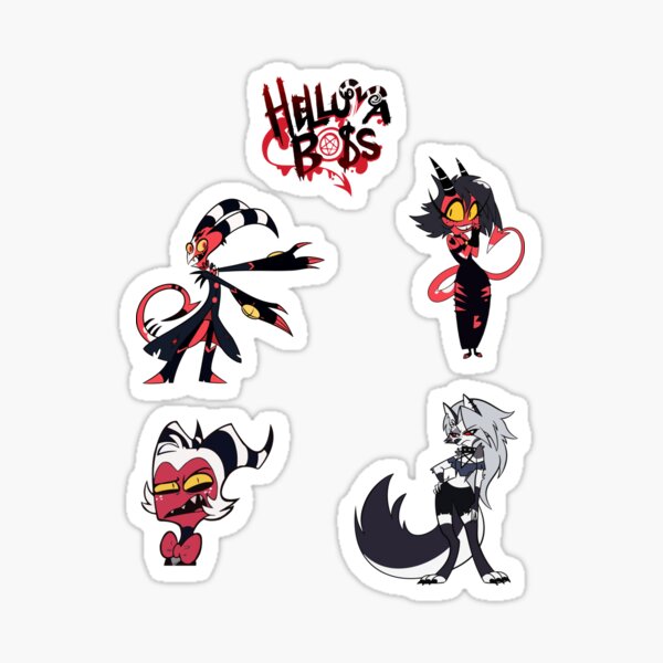 Helluva Boss Characters Pack Of Sticker For Sale By Grofith Redbubble