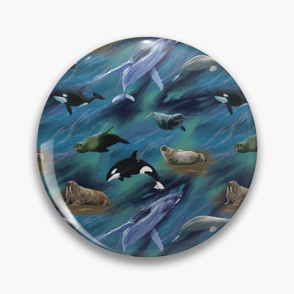 Item preview, Swimming Sea Creatures designed and sold by ScribbledToad.