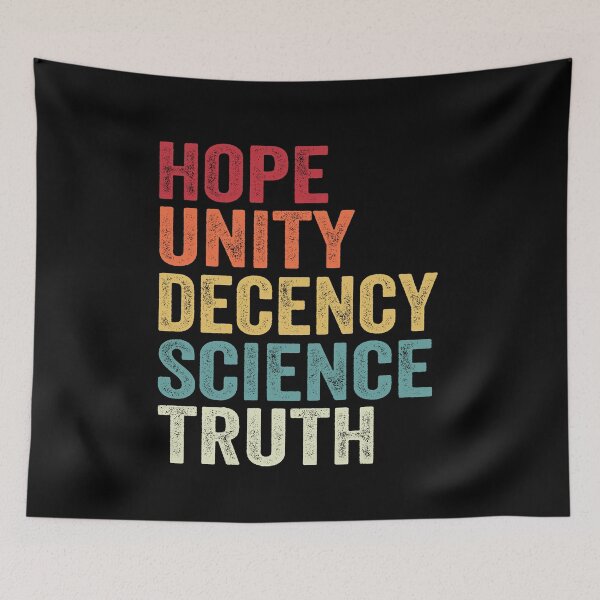 Item preview, HOPE UNITY DECENCY SCIENCE TRUTH KAMALA HARRIS  designed and sold by MagicBoutique.
