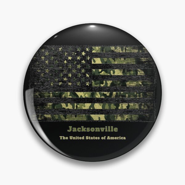 Item preview, Jacksonville Camouflage Military Camo My City US Flag designed and sold by HelloFromAja.