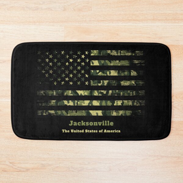 Item preview, Jacksonville Camouflage Military Camo My City US Flag designed and sold by HelloFromAja.