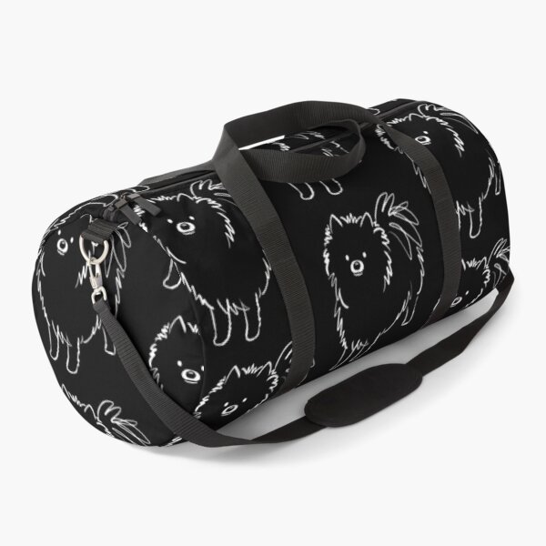 Black Pomeranian Duffle Bag for Sale by Jenn Inashvili