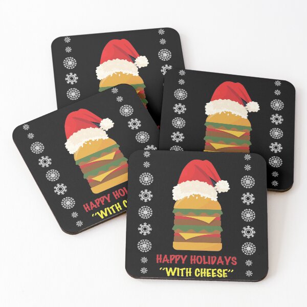 Item preview, Happy Holidays with Cheese shirt Christmas cheeseburger designed and sold by TheMattDesigns.