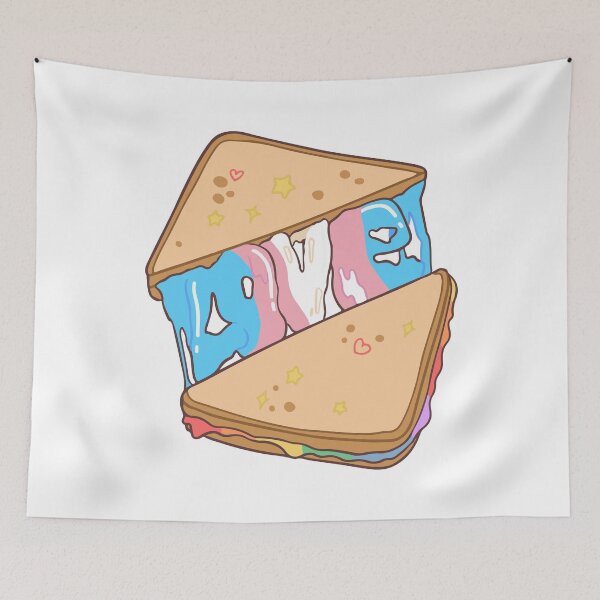 Item preview, Grilled cheese sandwich spread love designed and sold by MyLucidDreams.