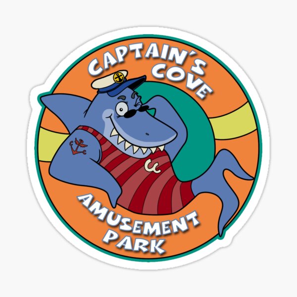 Captain's Cove Amusement Park Sticker