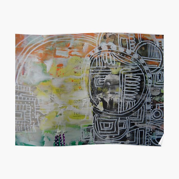 Mixed Media Abstract Designs 2 Poster