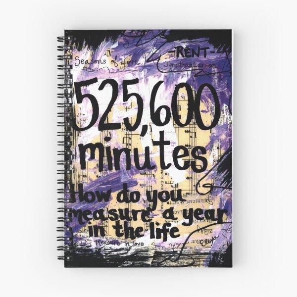 Item preview, Rent music art painting broadway musical theater theatre Jonathan Larson singer gift quote mixed media book art painting original art designed and sold by LexiconOfLove.