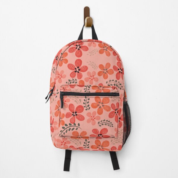 Item preview, ROUND FLORAL - ORANGE designed and sold by PrachiManerikar.