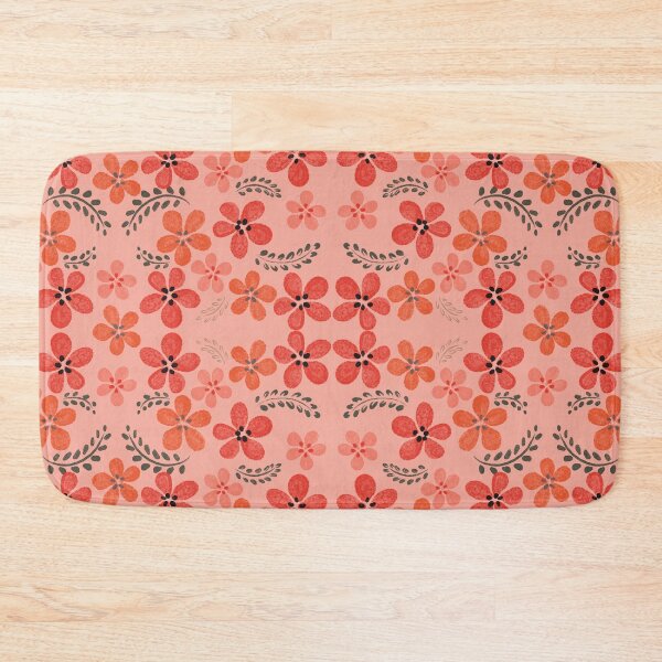 Item preview, ROUND FLORAL - ORANGE designed and sold by PrachiManerikar.