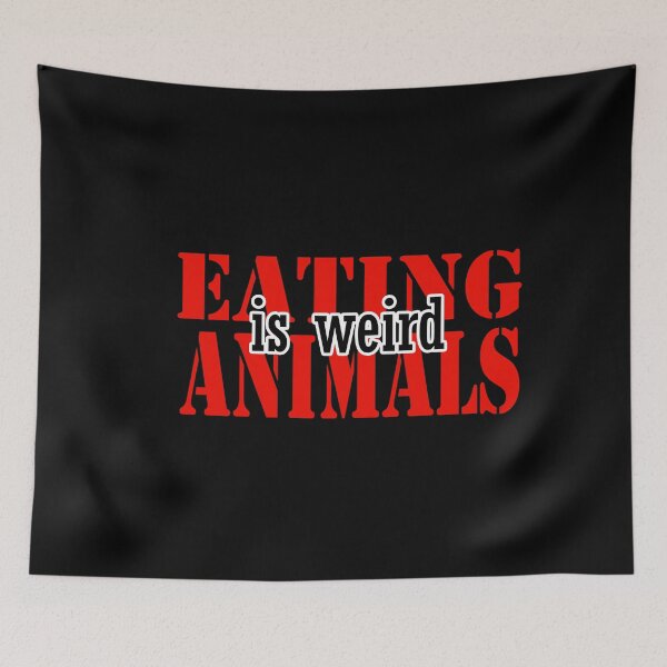 Item preview, Eating Animals Is Weird, Funny Vegan Society Gift Idea, Vegetarian For Animals   designed and sold by tawscolors.