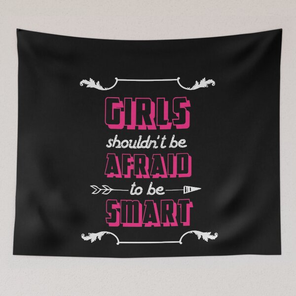 Item preview, Girls Clever Smart Self-confident Girl not Afraid be Smart designed and sold by tarek25.