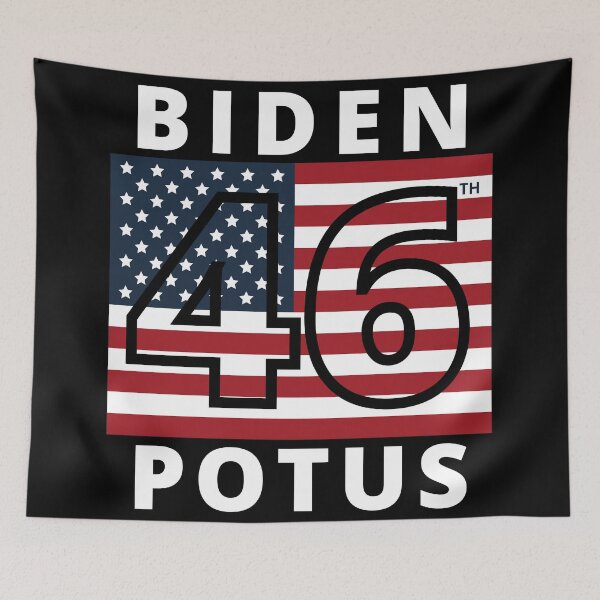Item preview, Biden 46 (46th) POTUS and US American flag. US Presidential Election 2020 designed and sold by JellyBeenzz.